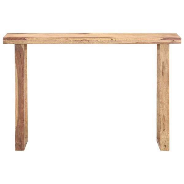 vidaXL Console Table 118x40x76 cm Solid Acacia Wood