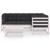 vidaXL 5 Piece Garden Lounge Set with Cushions Solid Pinewood