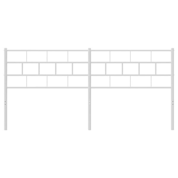 vidaXL Metal Replace Headboard White 180 cm