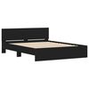 vidaXL Bed Frame without Mattress Black 150x200 cm King Size