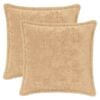 vidaXL Cushion Cover 2 pcs HOUTEN Cream 40 x 40 cm Faux Rabbit Fur