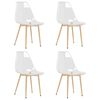 vidaXL Dining Chairs 4 pcs Transparent PET