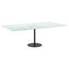 vidaXL Table Top White 120x65 cm 8mm Tempered Glass with Marble Design