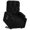 vidaXL Electric Stand up Massage Recliner Chair Black Fabric