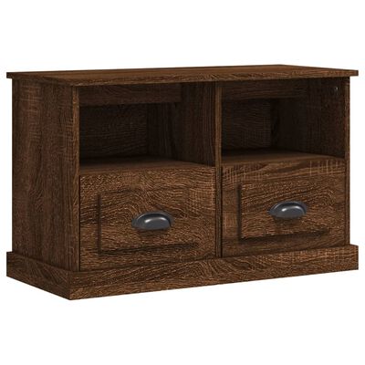 vidaXL TV Cabinet Brown Oak 80x35x50 cm Engineered Wood
