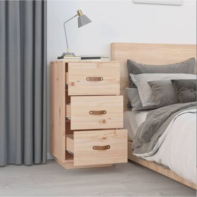 vidaXL Bedside Cabinets 2 pcs 40x40x75 cm Solid Wood Pine