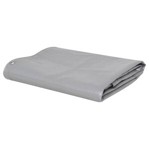 vidaXL Tarpaulins Grey 3 x 3 m Canvas with PVC Coating