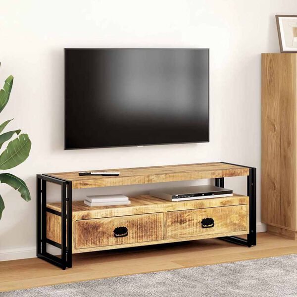 vidaXL TV Cabinet 120x35x45 cm Solid Mango Wood