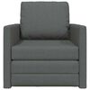 vidaXL Sofa Bed 60cm Dark Grey Fabric