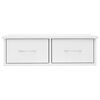 vidaXL Wall-mounted Drawer Shelf High Gloss White 60x26x18.5 cm Engineered Wood