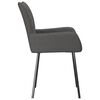 vidaXL Dining Chairs 2 pcs Dark Grey Fabric
