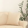 vidaXL Throw Pillows 2 pcs Cream 40x40 cm Fabric