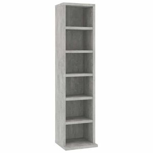 vidaXL CD Cabinet | Concrete Grey | Engineered Wood | Compact | Shelving