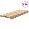vidaXL Stair Treads 16 pcs Untreated 70x25x2 cm Solid Wood Oak