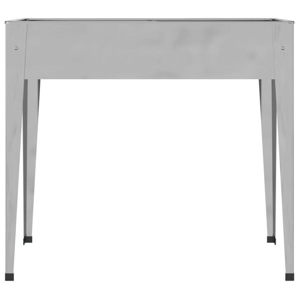 vidaXL Garden Planter 100.5x40.5x90 cm Galvanised Steel