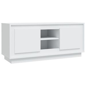 vidaXL TV Cabinet White 102x35x45 cm Engineered Wood