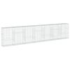 vidaXL Gabion Basket with Cover 700x50x150 cm Galvanised Iron