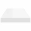 vidaXL Floating Wall Shelf White 60x23.5x3.8 cm MDF