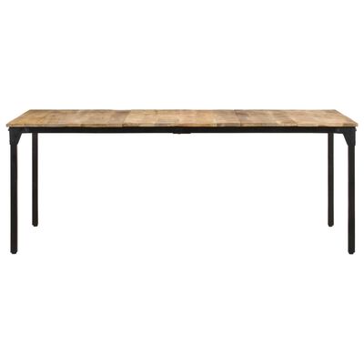 vidaXL Dining Table 200x100x76 cm Rough Mango Wood