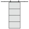 vidaXL Sliding Door with Hardware Set 90x205 cm ESG Glass&Aluminium