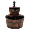 vidaXL Water Fountain with Pump 44.5x44.5x58 cm Solid Wood Fir