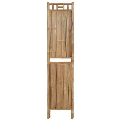 vidaXL 4-Panel Room Divider Bamboo 160x180 cm
