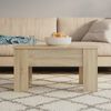 vidaXL Coffee Table Sonoma Oak 79x49x41 cm Engineered Wood