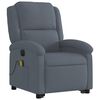 vidaXL Electric Stand up Massage Recliner Chair Dark Grey Velvet