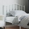 vidaXL Metal Replace Headboard White 90 cm