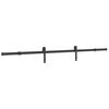 vidaXL Sliding Door Hardware Kit 213,5 cm Steel Black