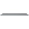 vidaXL Picture Frame Ledge Shelves 2 pcs Grey 60x9x3 cm MDF