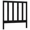 vidaXL Bed Headboard Black 96x4x100 cm Solid Wood Pine