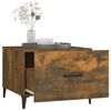vidaXL Coffee Tables with Metal Legs 2 pcs Smoked Oak 50x50x40 cm
