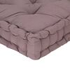 vidaXL Pallet Floor Cushion Cotton 120x80x10 cm Taupe