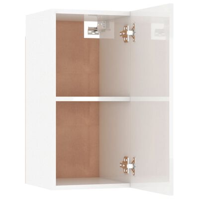 vidaXL TV Cabinet High Gloss White 30.5x30x60 cm Engineered Wood