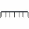 vidaXL Garden Dining Table Anthracite 350 x 100 x 73 cm Poly Rattan