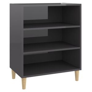vidaXL Sideboard | High gloss grey | Engineered wood | Medium | Sideboard