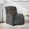 vidaXL Electric Recliner Chair Dark Grey Fabric