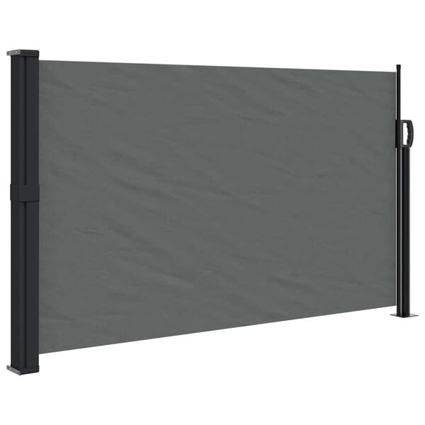 vidaXL Retractable Side Awning Anthracite 117x300 cm