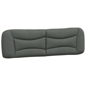 vidaXL Headboard Cushion "Hvar" Dark Grey 180 cm Fabric