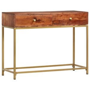 vidaXL Console Table 100x35x76 cm Solid Acacia Wood
