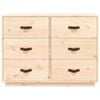 vidaXL Sideboard 100x40x75 cm Solid Wood Pine