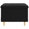 vidaXL Button Stool with Cushion Black 60 x 60 x 45 cm Velvet