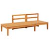 vidaXL Garden Bench with Table Cream White Cushions Solid Acacia Wood