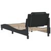 vidaXL Bed Frame with LED without Mattress "Zadar" Black 90x190 cm