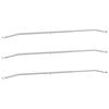 vidaXL Tarpaulin Bracket for Trailers 3 Silver 136-218 cm Aluminum