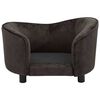 vidaXL Dog Sofa Brown 69x49x40 cm Plush