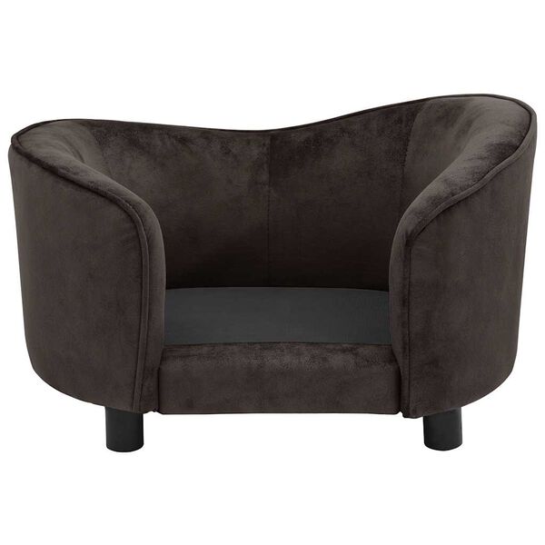 vidaXL Dog Sofa Brown 69x49x40 cm Plush