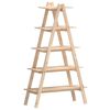 vidaXL 5-Tier Shelf A-shape 110x40x180.5 cm Solid Wood Pine