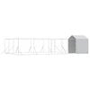 vidaXL Outdoor Dog Kennel with Roof Silver 10x6x2.5 m Galvanised Steel